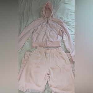 John Galt light pink sweat set